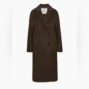 Aritzia Babaton The Slouch Coat in Burnt Cedar